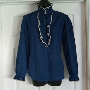 Paris station navy blue top